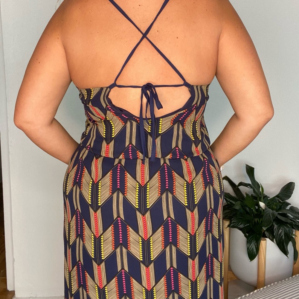 Chevron Pattern Maxi Dress - Picture 3 of 3
